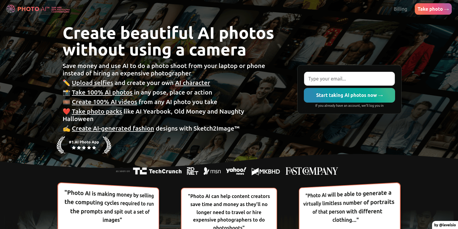 PhotoAI Home Page