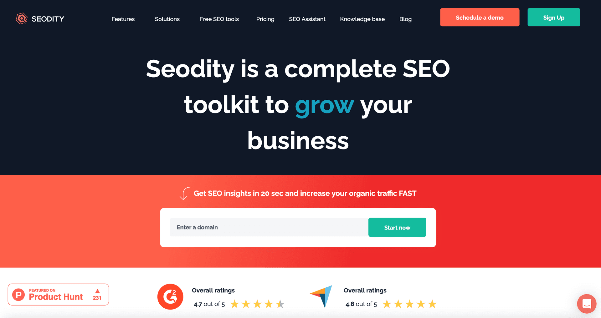 Seodity Home Page