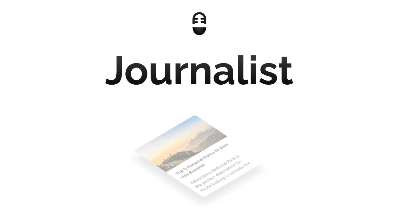 Journalist AI Home Page