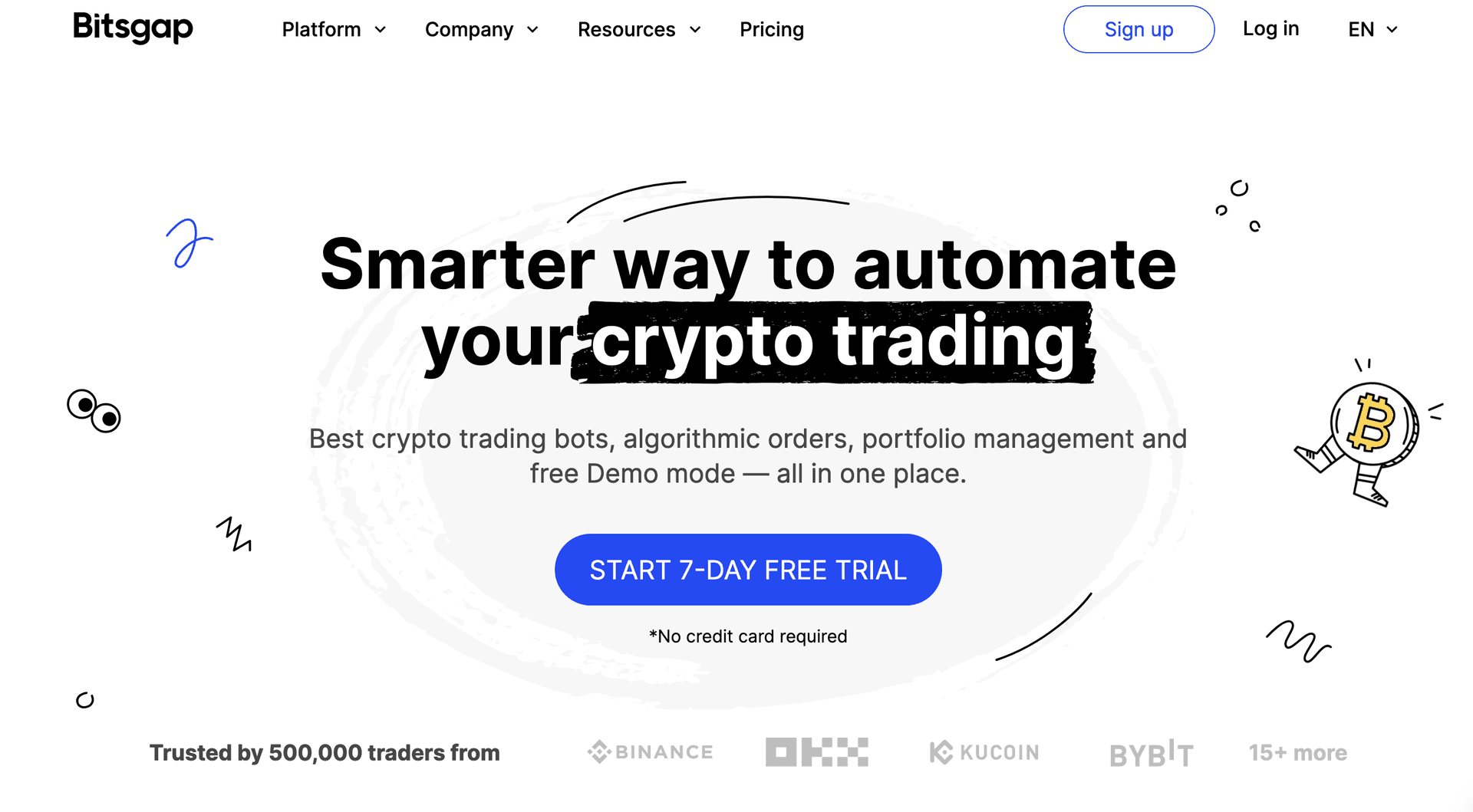Bitsgap Home Page