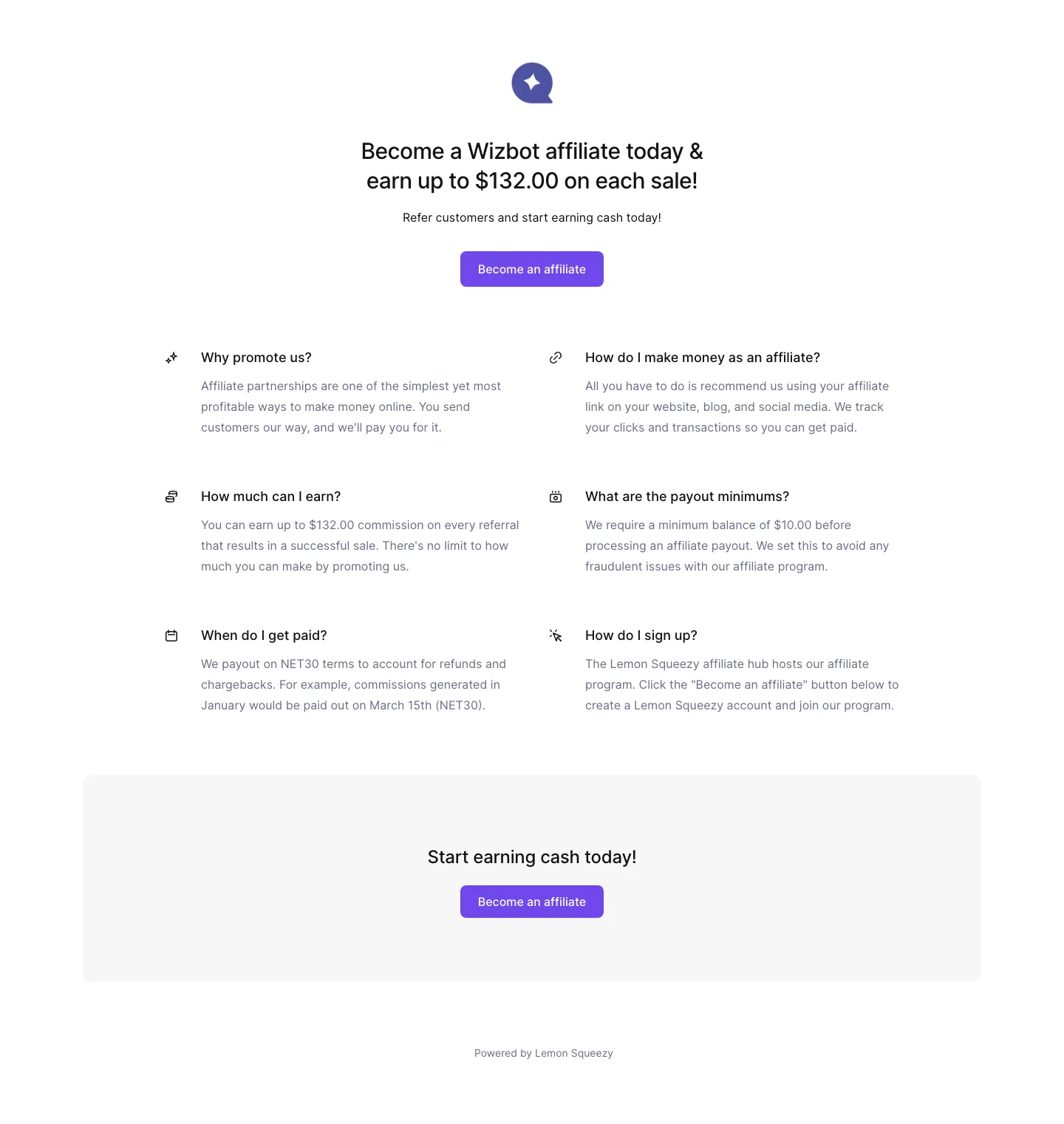 Wizbot — Program page