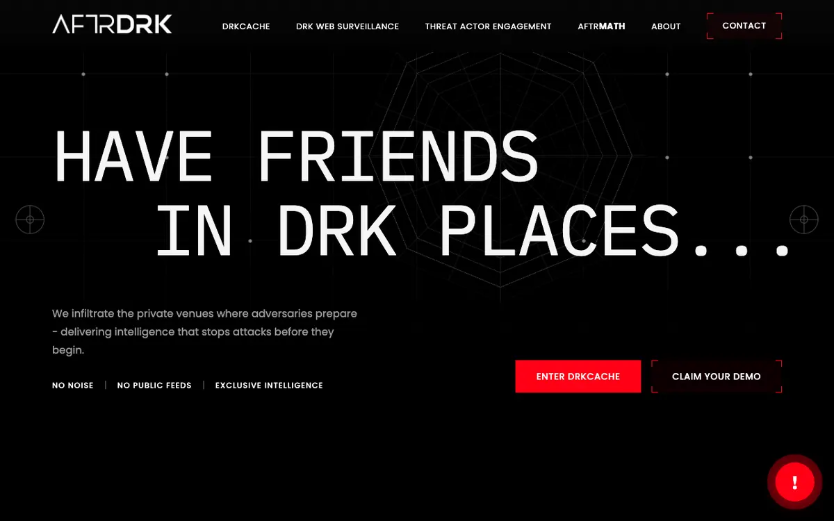 AFTRDRK website