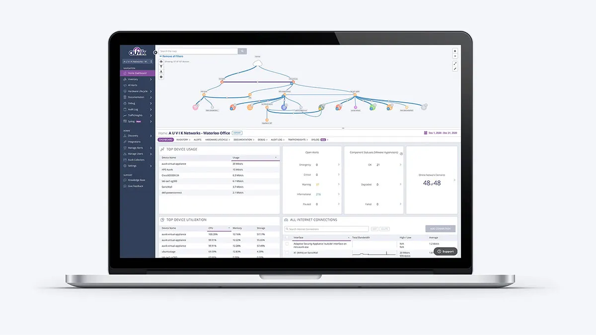 Auvik website