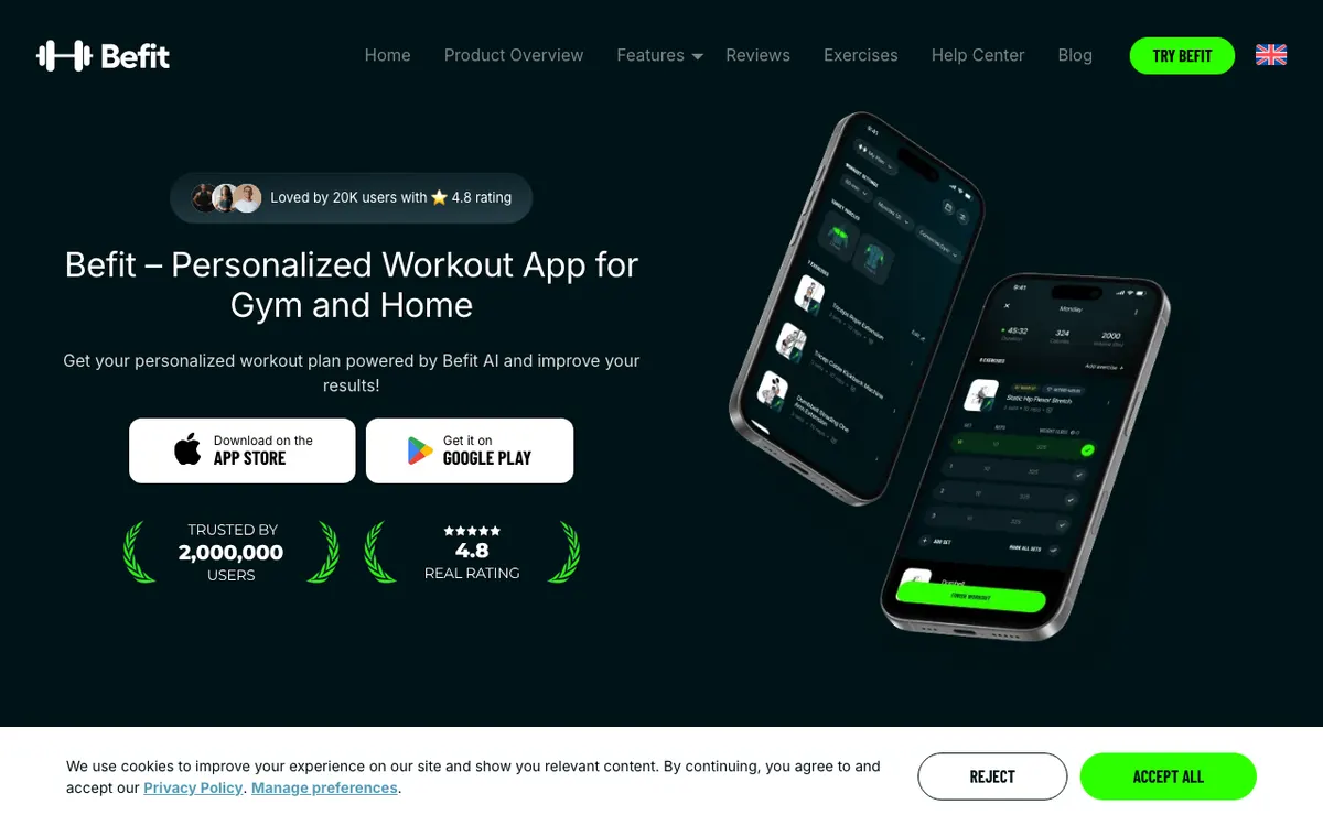 Befit website