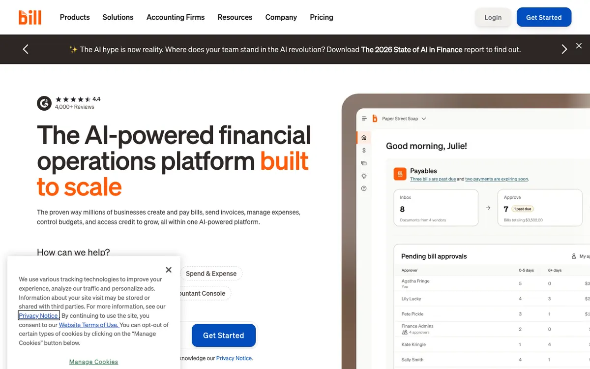 BILL website