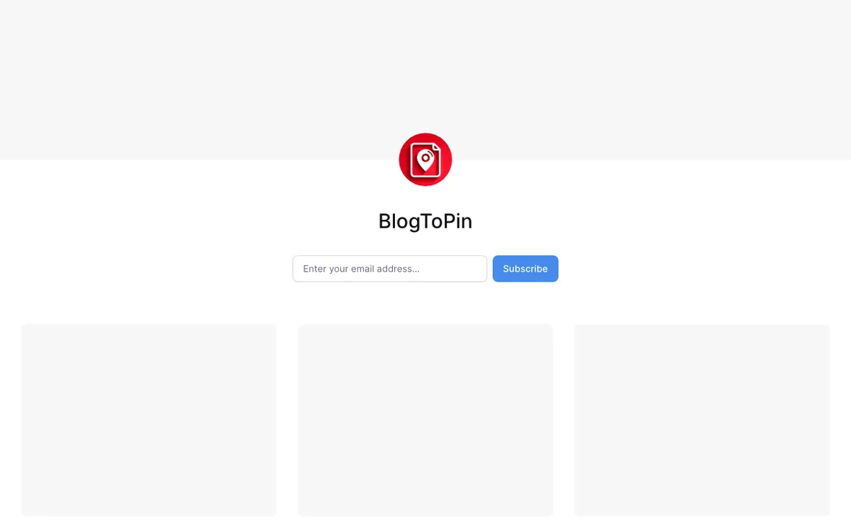 BlogToPin website