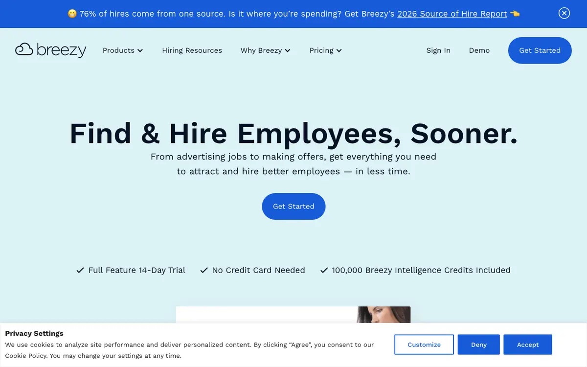 Breezy HR website
