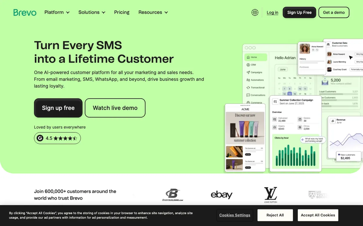 Brevo website