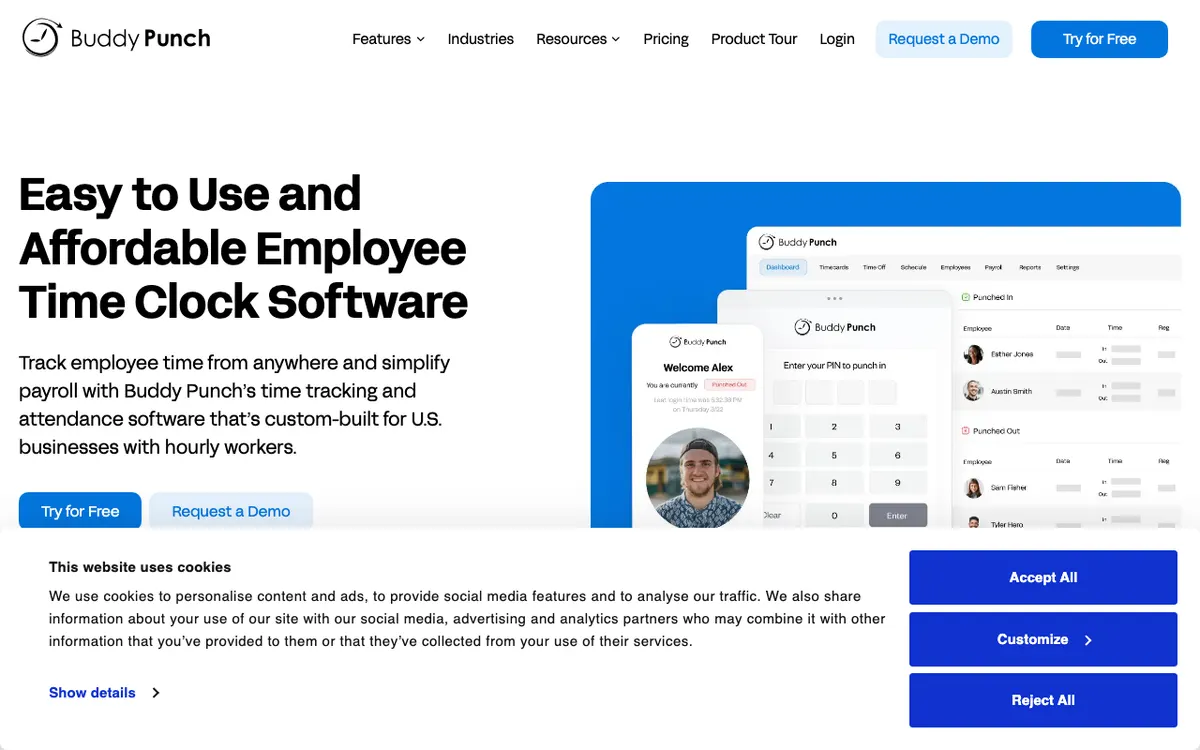 Buddy Punch website