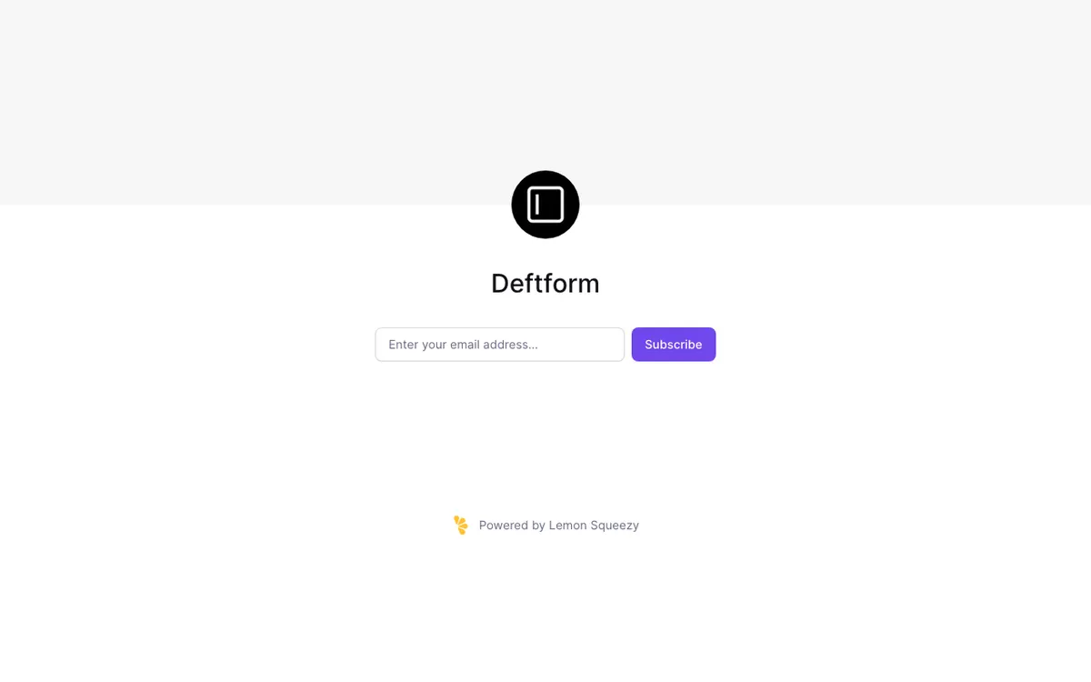 Deftform website