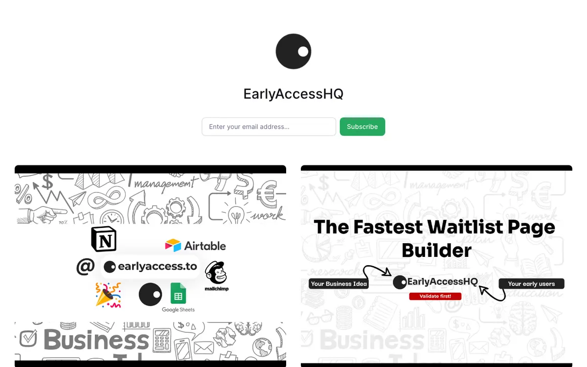 EarlyAccessHQ website