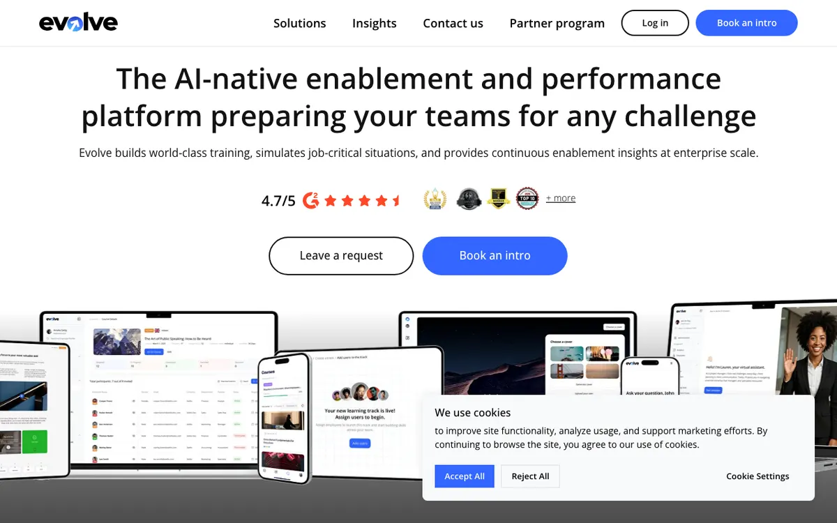 Evolve website