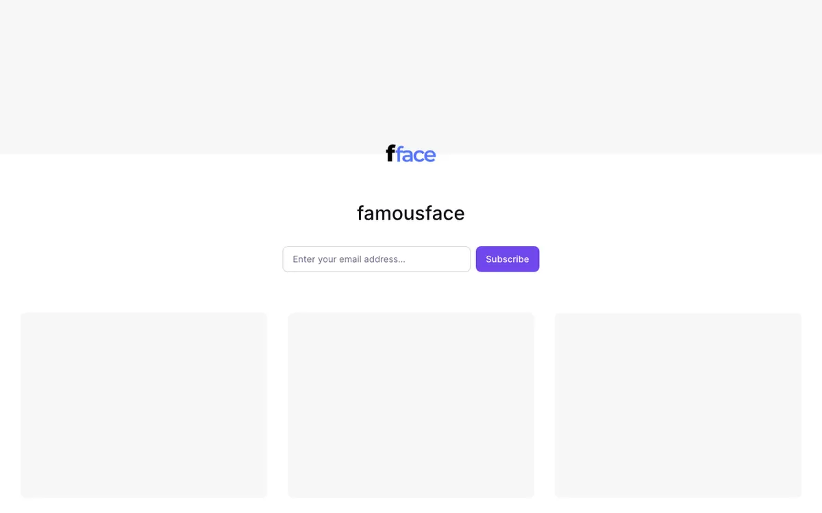 famousface website