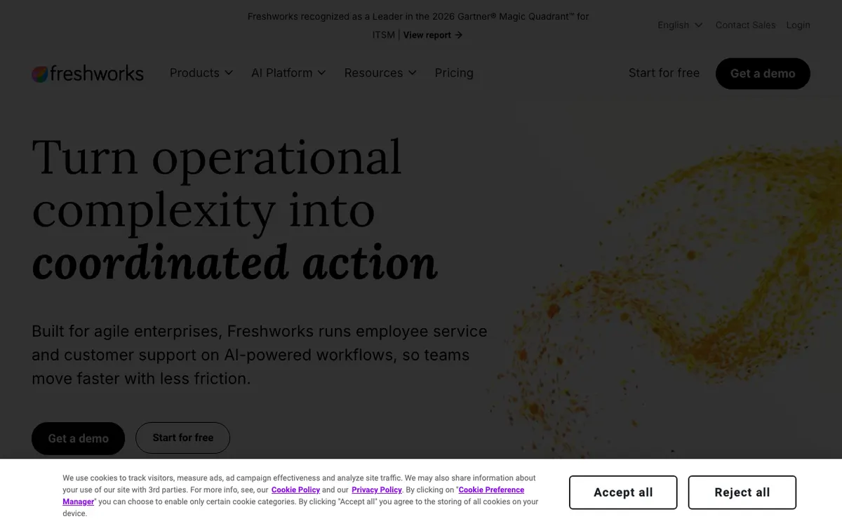Freshworks website