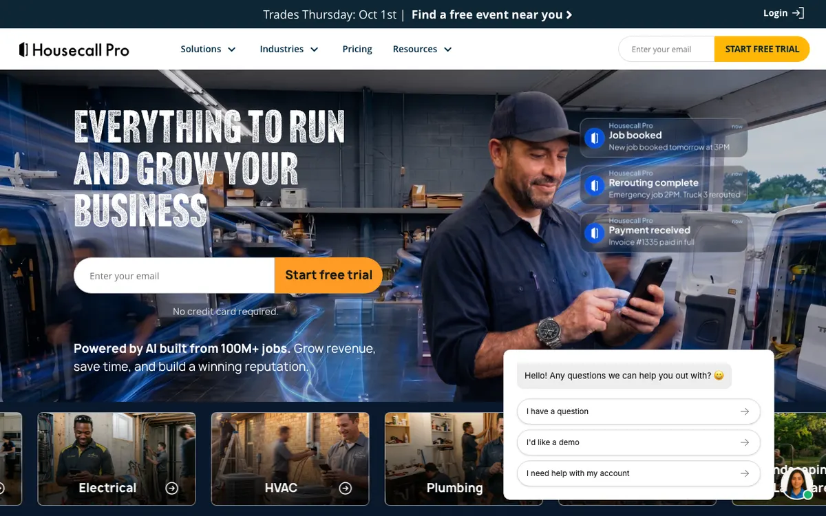 Housecall Pro website