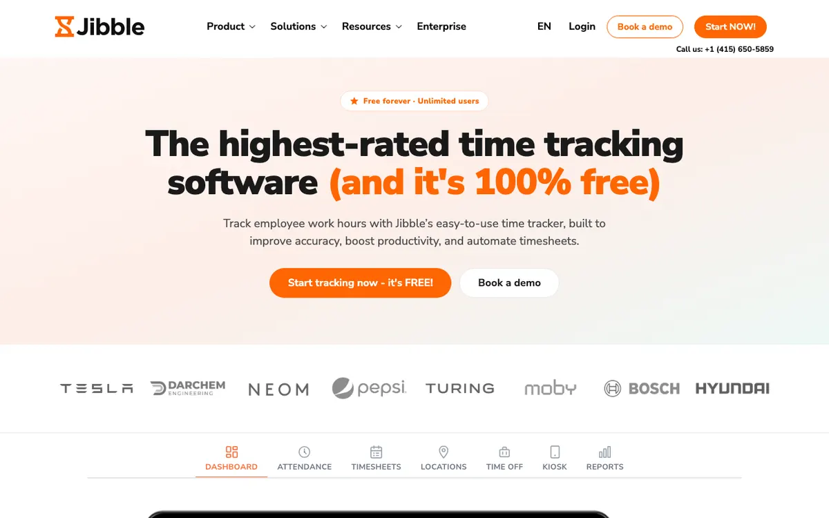 Jibble website