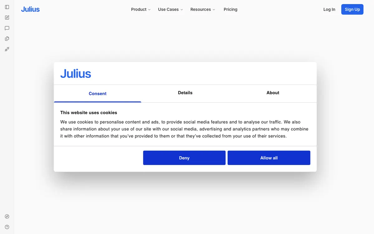 Julius website
