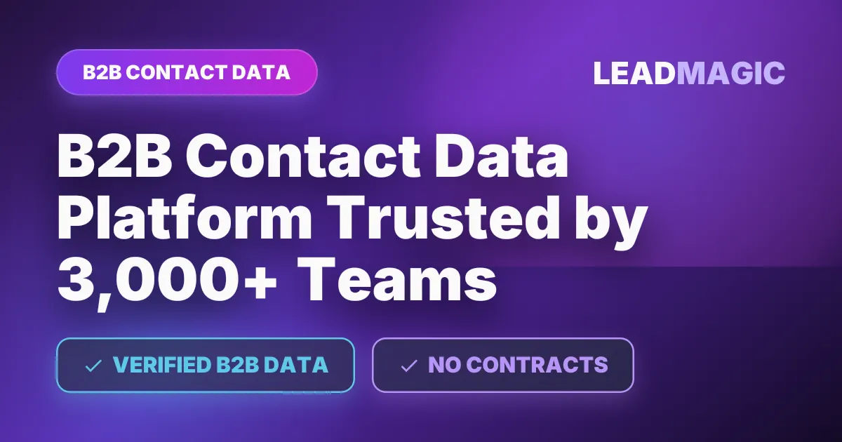LeadMagic website