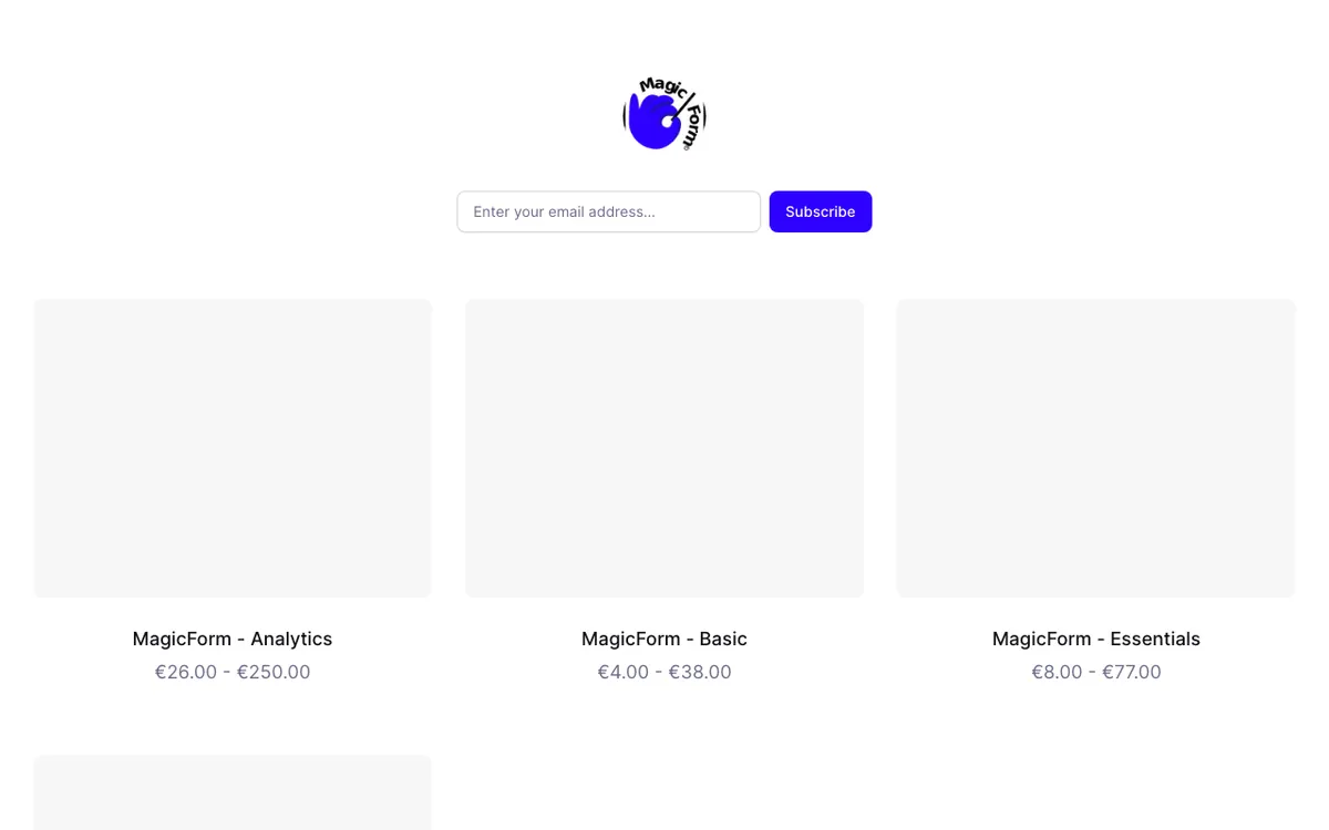 MagicForm website