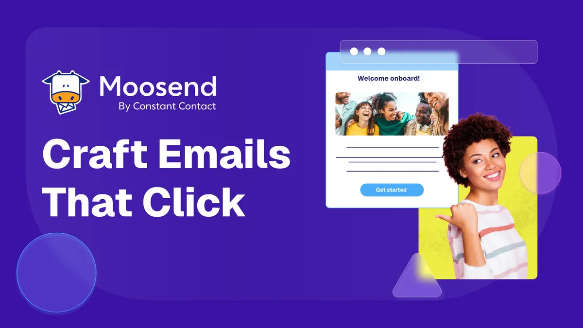 Moosend website