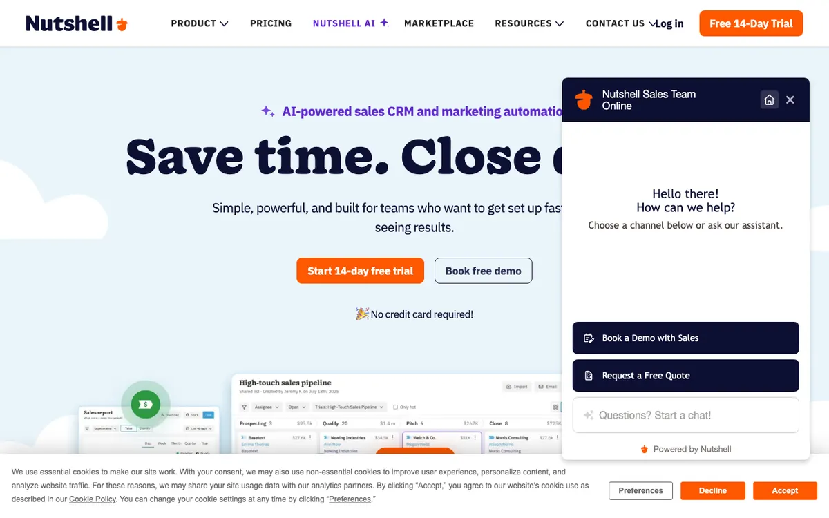 Nutshell website