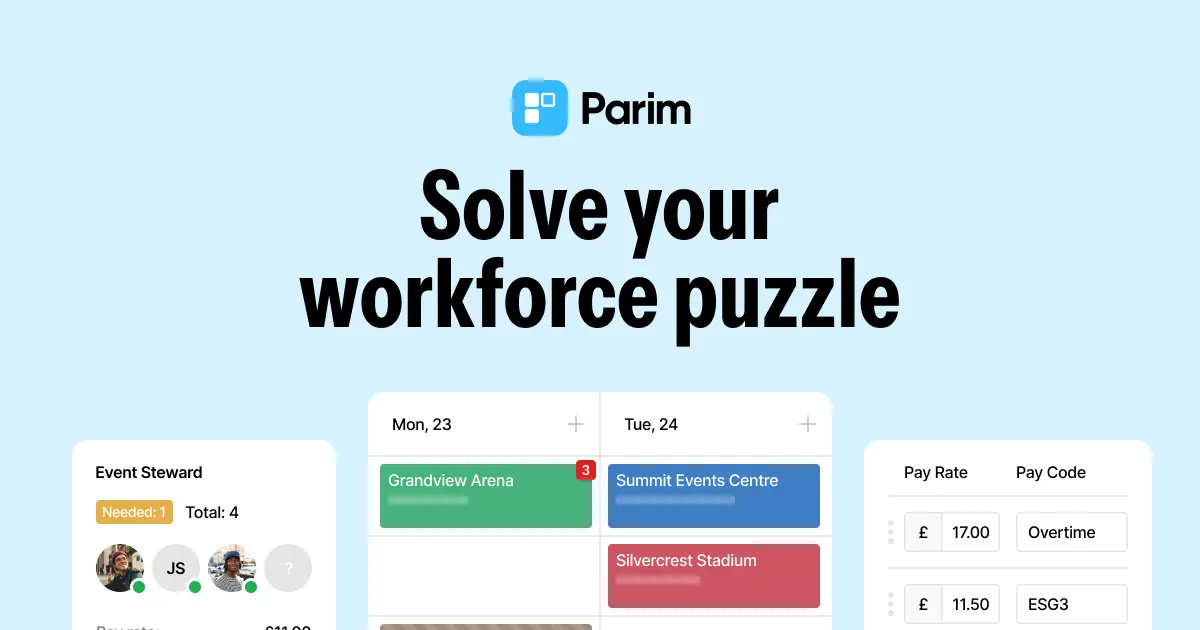 Parim Workforce Software website