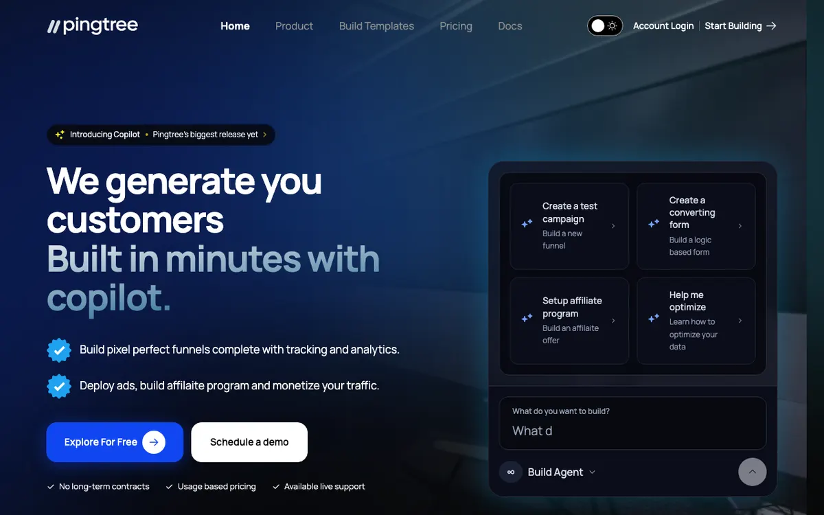 Pingtree website