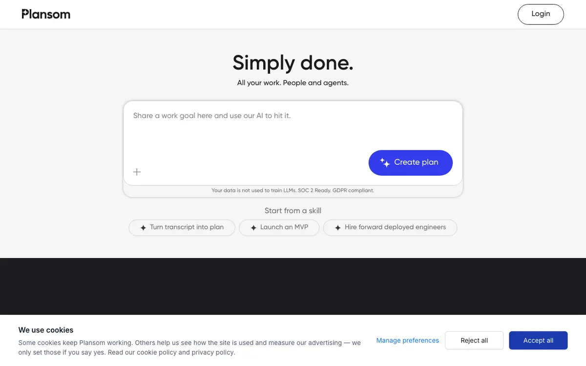 Plansom website