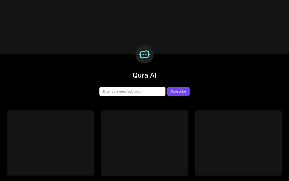 Qura AI website