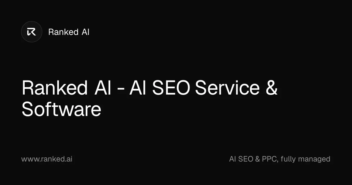 Ranked AI website
