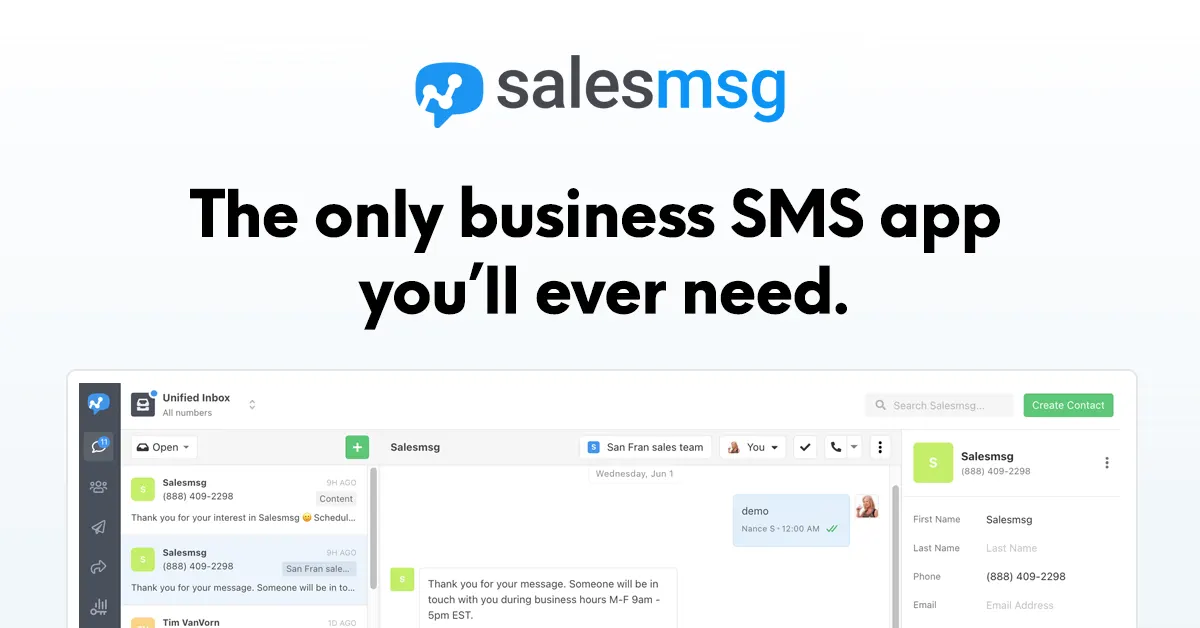 Salesmsg website