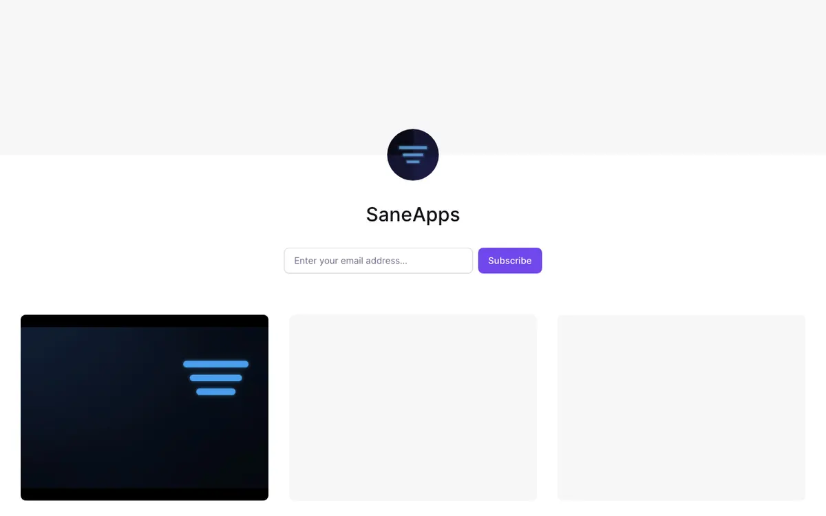 SaneApps website
