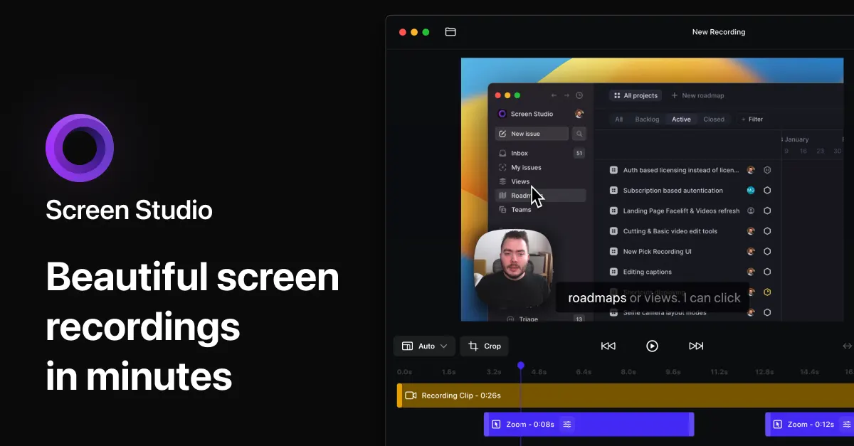 Screen Studio website