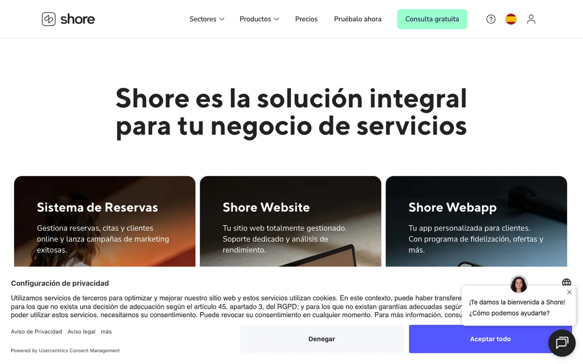 Shore website