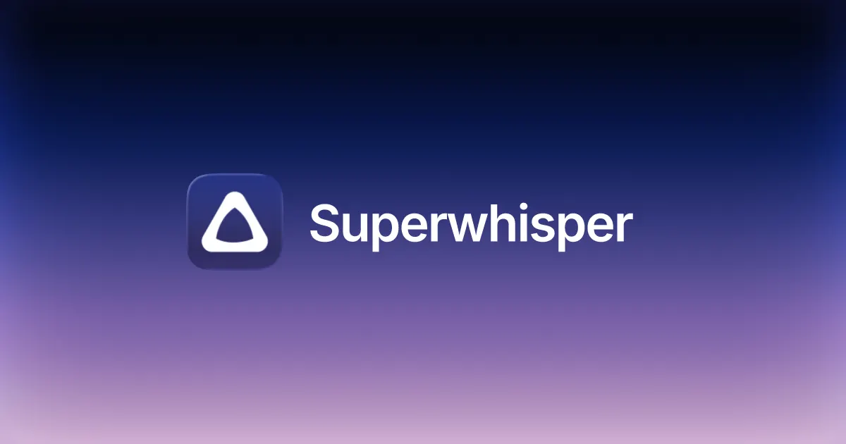 Superwhisper website