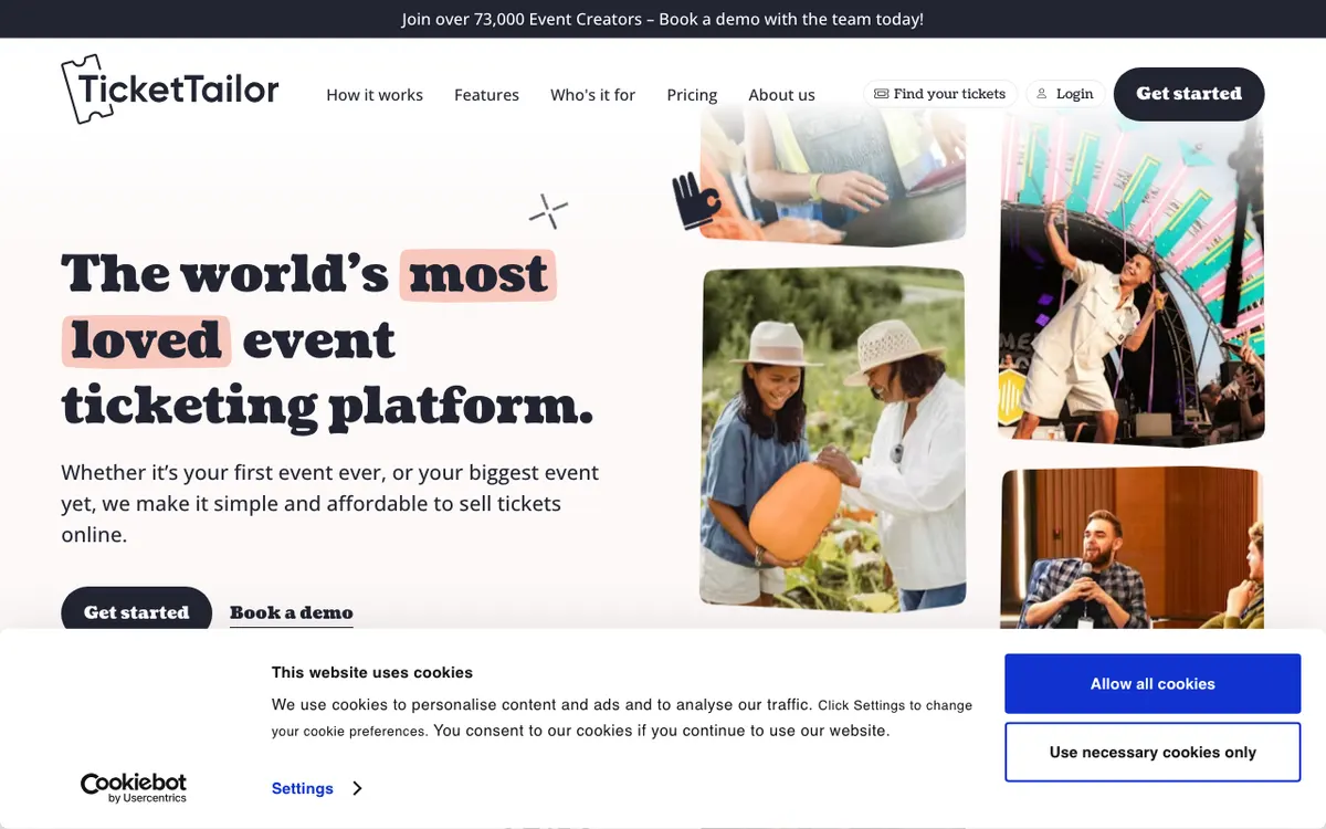 Ticket Tailor website