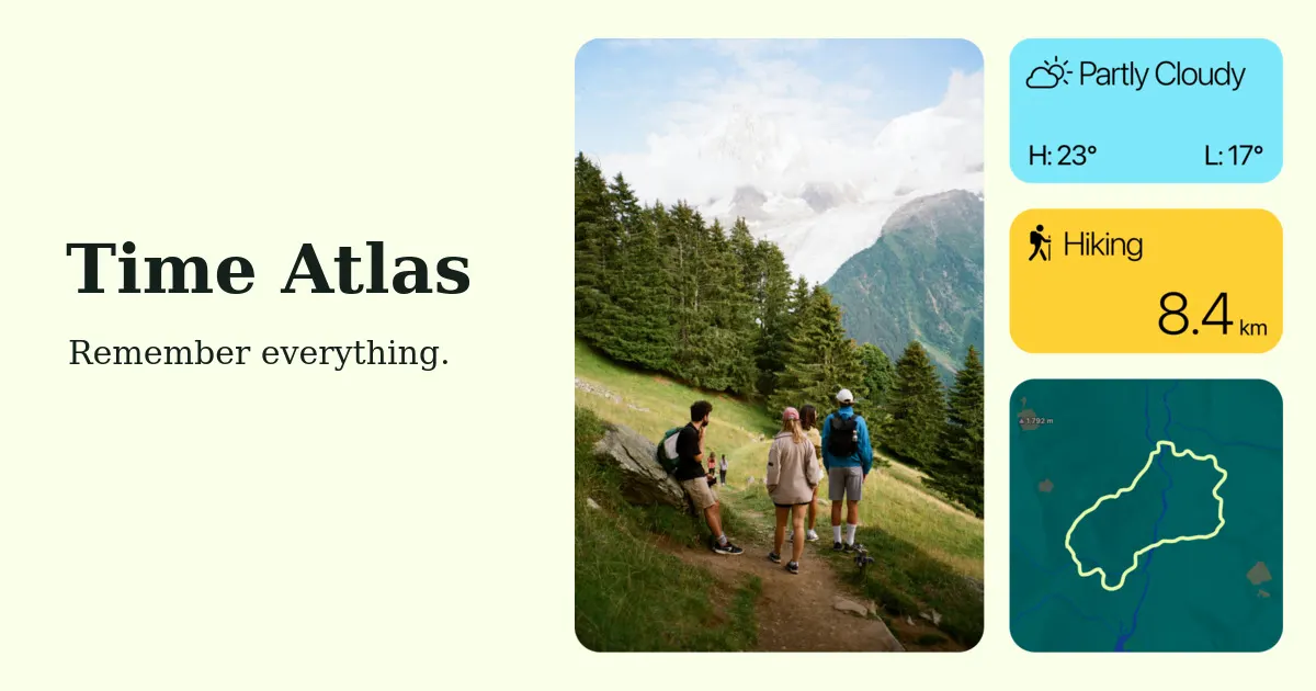 Time Atlas: Automatic Diary website