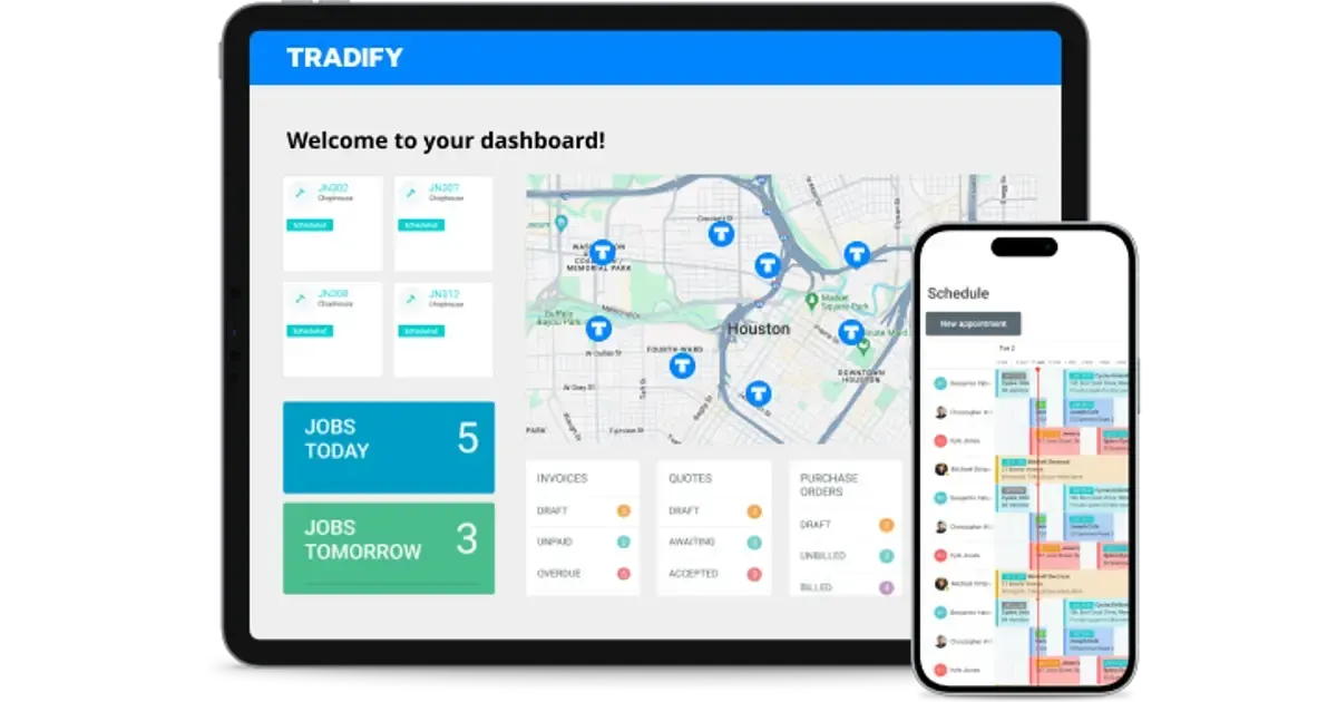Tradify website