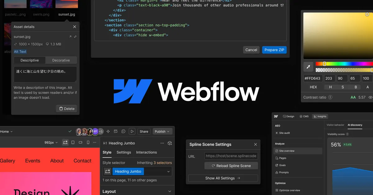 Webflow website