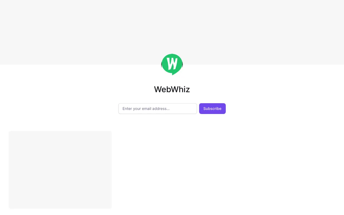 WebWhiz website