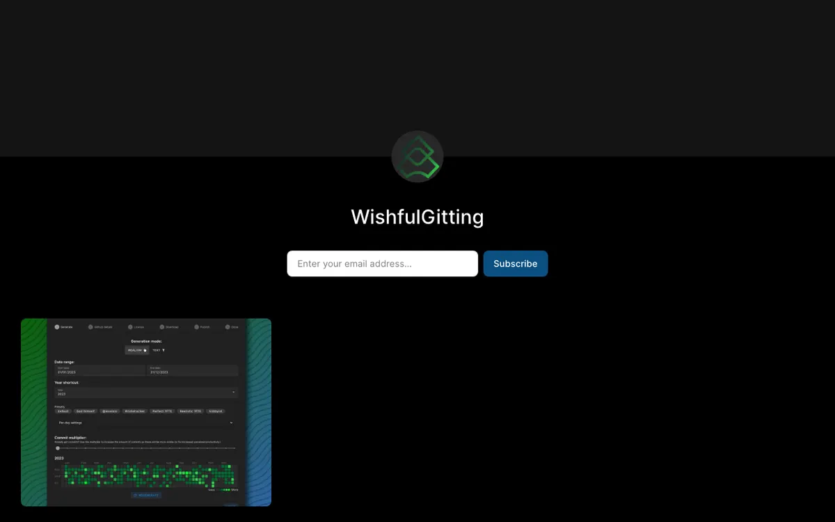 WishfulGitting website